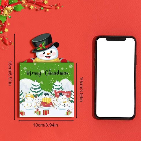 Christmas Money/Gift Card Holders 8-Pack, Merry Christmas Cards for Gifting Cash and Gift Card, Xmas Cards for Cash Check Ticket, Funny Holiday Gifting Ideas for Women Men Kids in Saudi Arabia