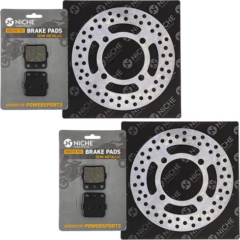 NICHE Front Brake Rotor Pad Semi Metallic Kit For Honda 43120-HA5-305 45110-HB5-007 45251-HP5-A51 45251-HP5-601 ATV in Saudi Arabia
