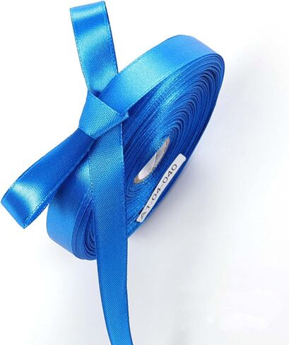 1/2" x 50 Yds Black Satin Ribbon for Gift Wrapping & Decorating, Crafting Projects, Fashion Accessories, Flower Bouquet, Bows Making in Saudi Arabia