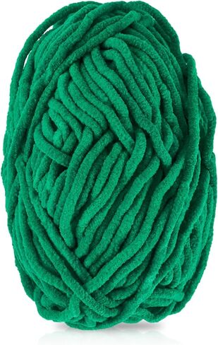 131.23 Yards Crocheting Yarn Thick Soft Knitting Yarn for Beginner Scarf Bag, Sea Green, 2~3mm in Saudi Arabia