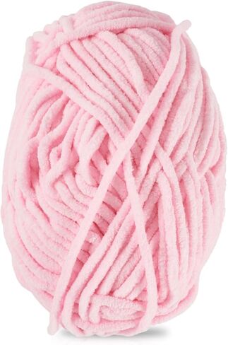 131.23 Yards Crocheting Yarn Thick Soft Knitting Yarn for Beginner Scarf Bag, Sea Green, 2~3mm in Saudi Arabia