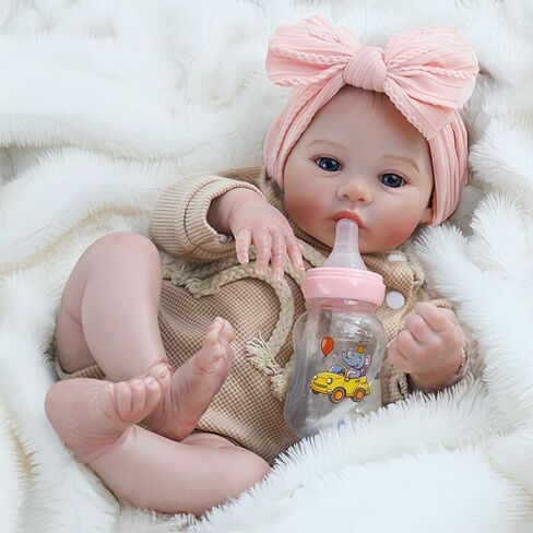 Reborn Baby Dolls Girl - 20 Inch Lifelike Newborn Dolls, Real Life Baby Toy with Soft Weighted Body, Real Baby Reborn Gift Set for Kids Age 3+ in Saudi Arabia