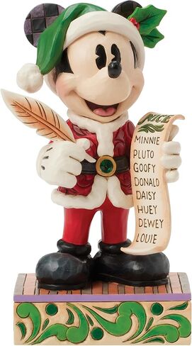 Enesco Disney Traditions by Jim Shore Santa Mickey Mouse with Nice List Limited Edition Figurine, 7.75 Inch, Multicolor in Saudi Arabia