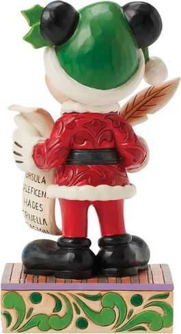 Enesco Disney Traditions by Jim Shore Santa Mickey Mouse with Nice List Limited Edition Figurine, 7.75 Inch, Multicolor in Saudi Arabia