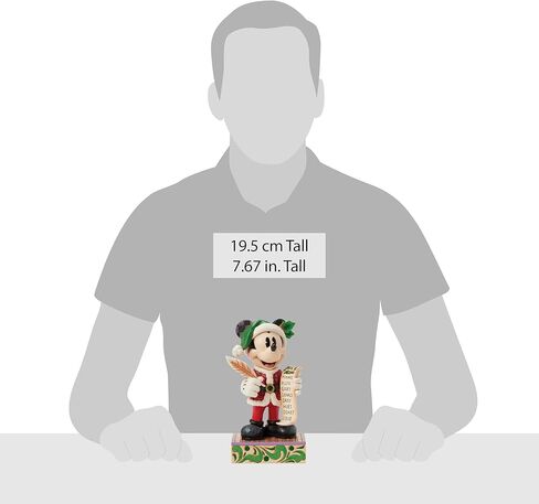 Enesco Disney Traditions by Jim Shore Santa Mickey Mouse with Nice List Limited Edition Figurine, 7.75 Inch, Multicolor in Saudi Arabia