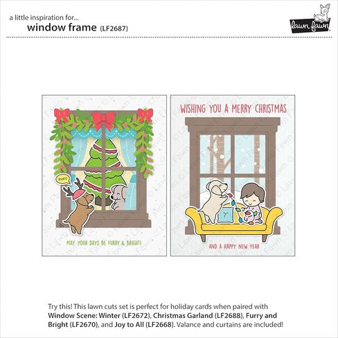 إطار نافذة LAWN FAWN يقطع قوالب حرفية مخصصة in Saudi Arabia