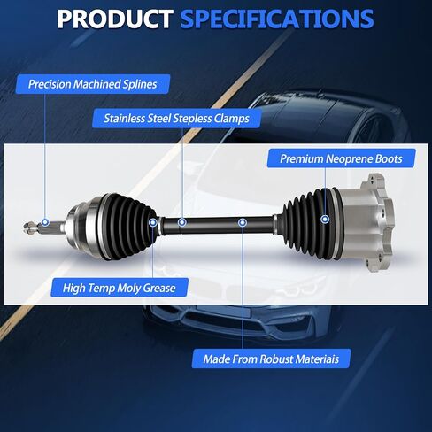Maxfavor CV Axle Front Left/Right Side for 2007-2020 Tahoe, 2007-2020 Chevy Silverado 1500, 2007-2014 Suburban 1500 & 2015-2020 Suburban, 2007-2013 Avalanche & Cheyenne CV Axles Joint Shaft Assembly in Saudi Arabia