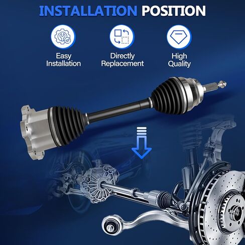 Maxfavor CV Axle Front Left/Right Side for 2007-2020 Tahoe, 2007-2020 Chevy Silverado 1500, 2007-2014 Suburban 1500 & 2015-2020 Suburban, 2007-2013 Avalanche & Cheyenne CV Axles Joint Shaft Assembly in Saudi Arabia