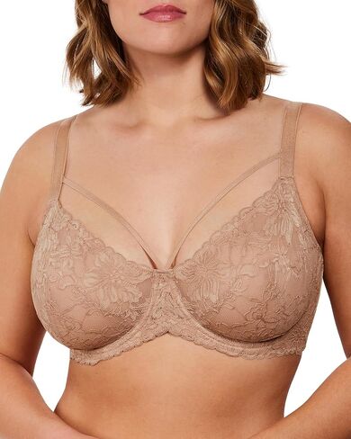 HSIA Minimizer Bras for Women Full Coverage, Unlined Lace Sexy Plus Size Underwire Bra for Large Breasts, White 34D in Saudi Arabia