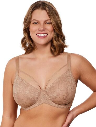 HSIA Minimizer Bras for Women Full Coverage, Unlined Lace Sexy Plus Size Underwire Bra for Large Breasts, White 34D in Saudi Arabia