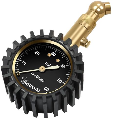 AstroAI Tire Pressure Gauge 170 PSI, Large 2" Easy Read Glow Dial Tire Gauge, Certified ANSI B40.1(1%) Accurate, Compatible for Bicycle, Car, SUV, Truck & Motorcycle in Saudi Arabia