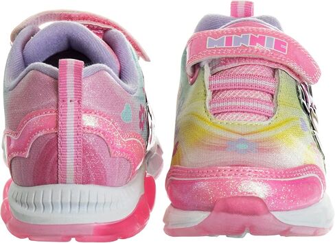 Josmo Girls Minnie Mouse Lighted Sneaker (Little Kid), Pink Heart, 12 in Saudi Arabia