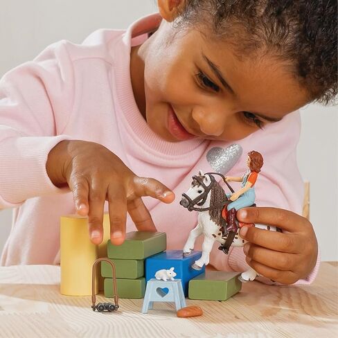 Schleich Horse Club, 9-Piece Playset, Horse Toys for Girls and Boys 5-12 Years Old Mia and Spotty in Saudi Arabia