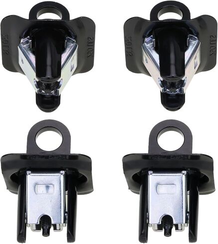 مرساة ربط سرير الشاحنة متوافقة مع 2014-2025 تشيفي سيلفرادو سييرا 1500 2500 3500 و2015-2025 تشيفي كولورادو جي إم سي كانيون - استبدال #23146899، مجموعة خطاف البضائع للجدران بجانب السرير (4) in Kuwait