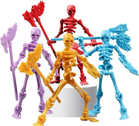 4 Pack T13 Action Figures Set, Skeleton Action Figure, Titan 13 Mini Skeletons, Dummy 13 Action Figures for Boys, Multi-Jointed Movable Skeleton, Christmas Creative Gift (Assembly Completed) in Saudi Arabia
