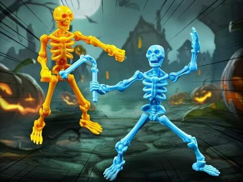 4 Pack T13 Action Figures Set, Skeleton Action Figure, Titan 13 Mini Skeletons, Dummy 13 Action Figures for Boys, Multi-Jointed Movable Skeleton, Christmas Creative Gift (Assembly Completed) in Saudi Arabia
