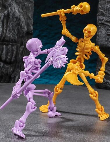 4 Pack T13 Action Figures Set, Skeleton Action Figure, Titan 13 Mini Skeletons, Dummy 13 Action Figures for Boys, Multi-Jointed Movable Skeleton, Christmas Creative Gift (Assembly Completed) in Saudi Arabia
