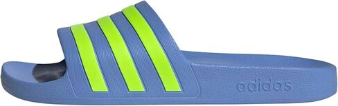 adidas Unisex Adilette Aqua Slide Sandal, Blue/Zero Metallic/Zero Metallic, 8 US Men in Saudi Arabia