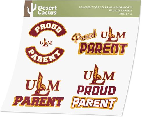 Desert Cactus James Madison University JMU Dukes Sticker Vinyl Decal Laptop Water Bottle Car Scrapbook (Proud Parent Sheet) in Saudi Arabia