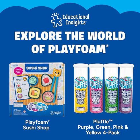 Educational Insights Playfoam Glow in the Dark 8-Pack, Fidget & Sensory Toy, Stocking Stuffer, Gift for Boys & Girls, Ages 3+ in Saudi Arabia