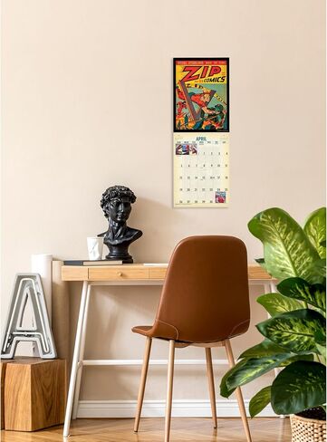 Asgard Press 2026 Vintage Superheroes Wall Calendar – Encore Edition, 16 Months, Collection of 9"x12" Comic Art Prints, 9"x24" (Size When Open) in Saudi Arabia