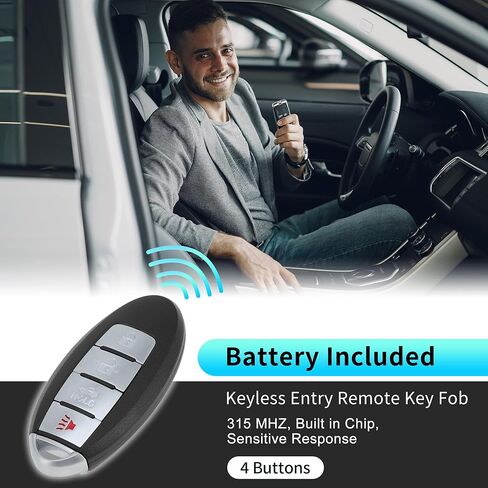 X AUTOHAUX CWTWB1U840 315Mhz Replacement Keyless Entry Remote Smart Key Fob for Nissan Sentra Versa 2013 2014 2015 285E3-3SG0D 285E33SG0D 46 Chip 4 Buttons in Saudi Arabia