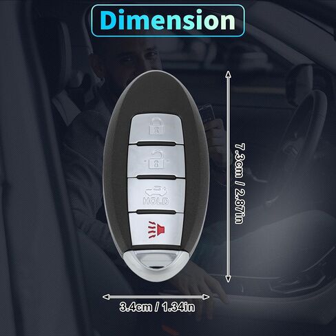 X AUTOHAUX CWTWB1U840 315Mhz Replacement Keyless Entry Remote Smart Key Fob for Nissan Sentra Versa 2013 2014 2015 285E3-3SG0D 285E33SG0D 46 Chip 4 Buttons in Saudi Arabia