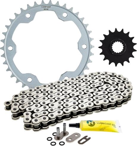 مجموعة سلسلة الاضراس محرك المتخصصة لياماها YZ250F هوندا CRF450R الجبهة 17 الخلفية 38 الأسنان 525 O-حلقة 118 وصلات in Saudi Arabia