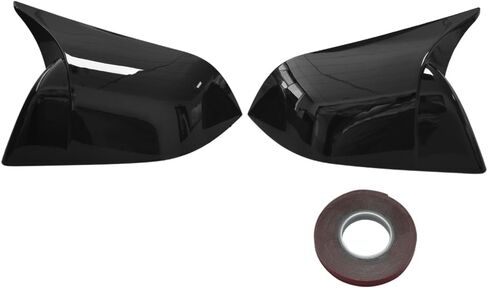 Door Rearview Mirror Cover Cap Compatible with Tesla Model 3 Sedan 2017-2023 Side Mirror Cover Cap Trim (Gloss Black) in Saudi Arabia