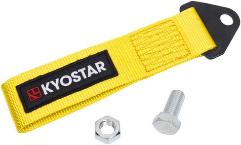 Kyostar Universal Racing Tow Strap for Front or Rear Bumper Towing Hooks, High Strength Tow Straps, Upgrade Version (Yellow) in Saudi Arabia