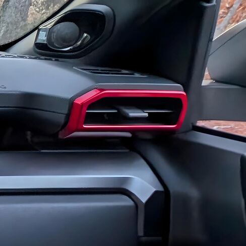 for Toyota Tacoma 2024 2025 for 4Runner 2025 Interior Accessories Dashboard Decor Center Consoles Air Outlet Vent Cover ABS Decorative Frame (Light Blue, Air Vent Cover) in Saudi Arabia