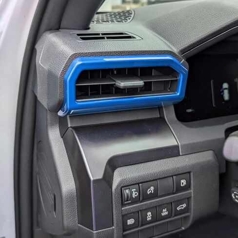 for Toyota Tacoma 2024 2025 for 4Runner 2025 Interior Accessories Dashboard Decor Center Consoles Air Outlet Vent Cover ABS Decorative Frame (Light Blue, Air Vent Cover) in Saudi Arabia