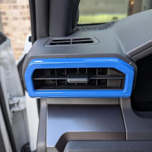 for Toyota Tacoma 2024 2025 for 4Runner 2025 Interior Accessories Dashboard Decor Center Consoles Air Outlet Vent Cover ABS Decorative Frame (Light Blue, Air Vent Cover) in Saudi Arabia