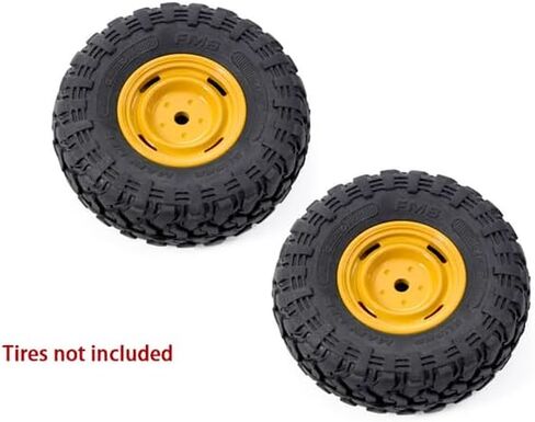 RC Crawlers Truck Upgrade Parts for SCX24/CR24/FMS FCX24M (Discovery/Range Rover & Tacoma) :0.8" Aluminum 4-Slot Road Wheels (4pcs) Yellow in Saudi Arabia