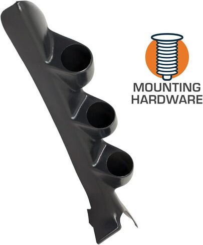 حامل قياس عمود ثلاثي أسود GlowShift متوافق مع Mitsubishi Eclipse 2006-2012 - بلاستيك ABS - مثبت (3) مقاييس 2-1/16 بوصة (52 مم) على عمود A للمركبة in Saudi Arabia