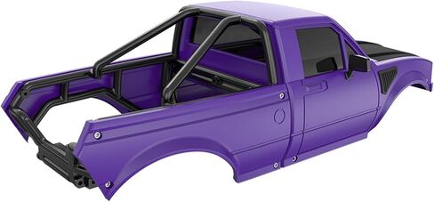 هيكل صلب SCX24 بيك اب مع رف سرير لـ 1/24 RC الزاحف المحوري SCX24 C10 Bronco Wrangler Base Camp 4 أجزاء ترقية عداء (رمادي) in Kuwait