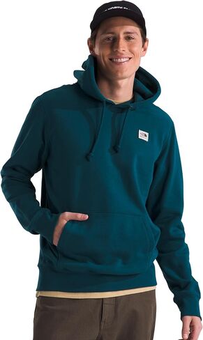 THE NORTH FACE Men's Heritage Patch Pullover Hoodie, White Dune, Large in Saudi Arabia
