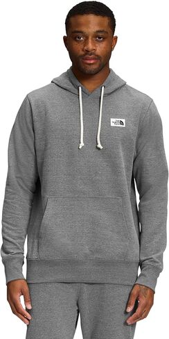 THE NORTH FACE Men's Heritage Patch Pullover Hoodie, White Dune, Large in Saudi Arabia