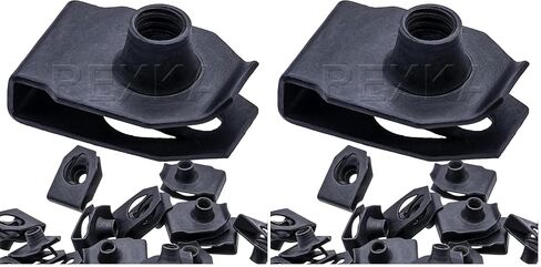 Rexka 30pcs M4.2 Extruded U Nut #8-32 Screw Size for Ford Lincoln 45262 45262-S2 GM - Multipurpose- Engine Hood Bumper Fender Body in Saudi Arabia