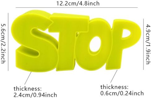 Door Stopper Silicone Easy to Use Wear-Resistant Windproof Rubber Stopper Durable Stop Letters Pattern(Green) in Saudi Arabia