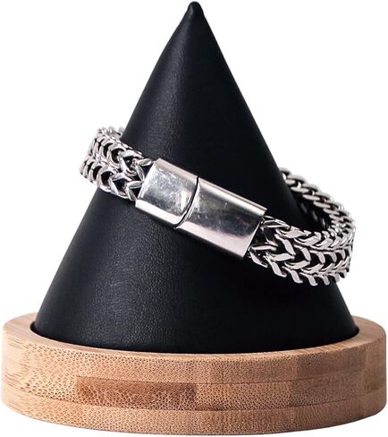Bamboo Cone Bracelet Display Stand for Show Selling (Beige) in Saudi Arabia