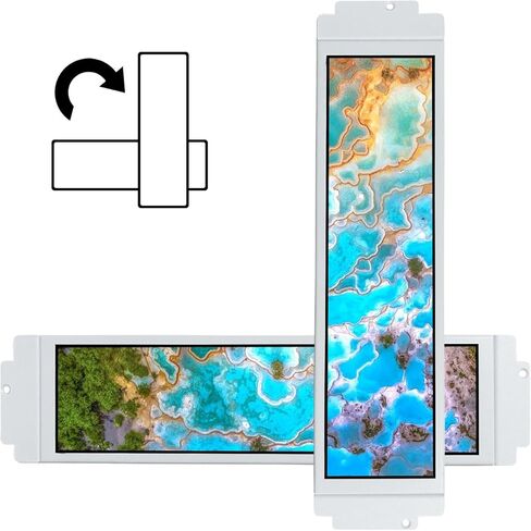 VSDISPLAY 12.7 Inch 2K Bar LCD Screen Monitor 2880x864 IPS DIY for D41 Computer PC Case Building CPU/GPU Monitoring Secondary Display,with Mini HD-MI Type-c DP Input in Kuwait