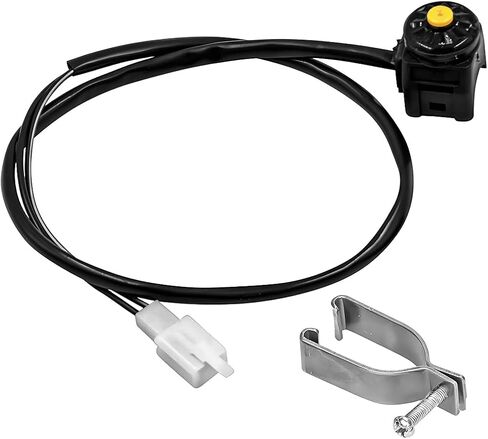 Motorbike Switch Handlebar, 7/8inch 22mm Motorcycle Engine Start Stop Kill Switch Horn Button, Scooter Exterior Stop Button Accessories, Universal for Quard Bike Cycle Motorvan (Red/Black) in Saudi Arabia