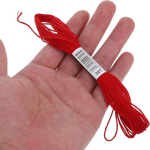 24 Colors Embroidery Thread Set Cotton Polyester Blend Hand Quilting Thread for Cross Stitch Knitting and Craft Projects for Adults in Saudi Arabia