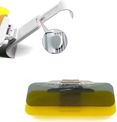 Car Sun Visor Anti-Glare Glass Goggles Mirror Clip-on Shield Sunshade for Day and Night Driving Universal Accessories in Saudi Arabia