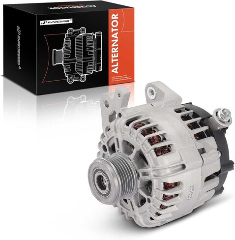 مولد كهربائي ممتاز متوافق مع Nissan Rogue 2014-2020 2.5L، 12V 120A 6-Groove Clutch Pulley في اتجاه عقارب الساعة، استبدال # 231004BA0B، TG12C152 in Kuwait