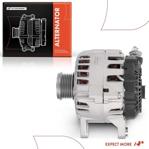 مولد كهربائي ممتاز متوافق مع Nissan Rogue 2014-2020 2.5L، 12V 120A 6-Groove Clutch Pulley في اتجاه عقارب الساعة، استبدال # 231004BA0B، TG12C152 in Kuwait
