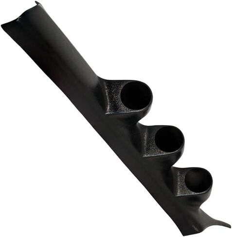GlowShift Black Triple Pillar Gauge Pod Compatible with Honda Civic 2 Door Coupe 2001-2005 - ABS Plastic - Mounts (3) 2-1/16" (52mm) Gauges to Vehicle's A-Pillar in Saudi Arabia