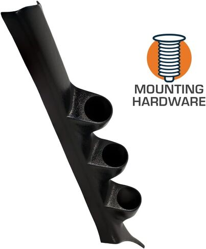 GlowShift Black Triple Pillar Gauge Pod Compatible with Honda Civic 2 Door Coupe 2001-2005 - ABS Plastic - Mounts (3) 2-1/16" (52mm) Gauges to Vehicle's A-Pillar in Saudi Arabia