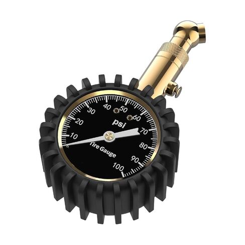 Tire Pressure Gauge for Cars 0-75 PSI, Air Pressure Gauge with Large Glow Dial, Calibrated to ANSI B40.1 Grade A(Plus-Minus 1%), Tire Gauge for Tire Pressure Car Accessories (Black) in Saudi Arabia